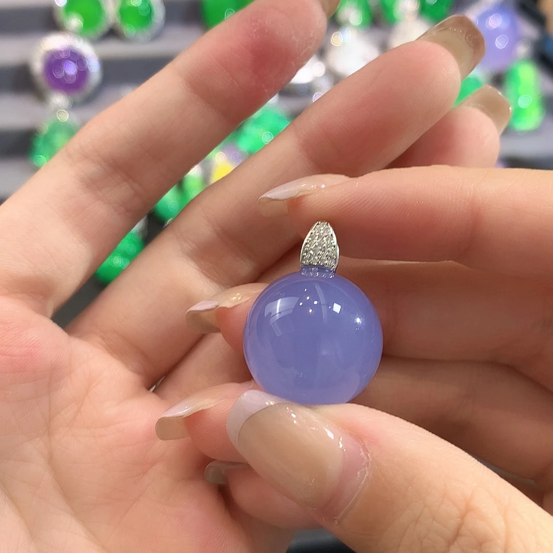 银S925镶嵌颈饰玛瑙/玉髓我****猫