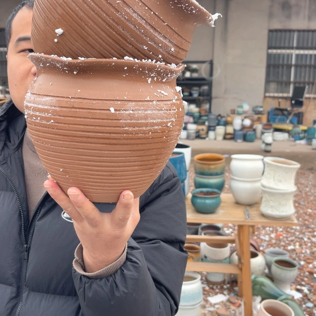 红陶养养花盆0215-1075