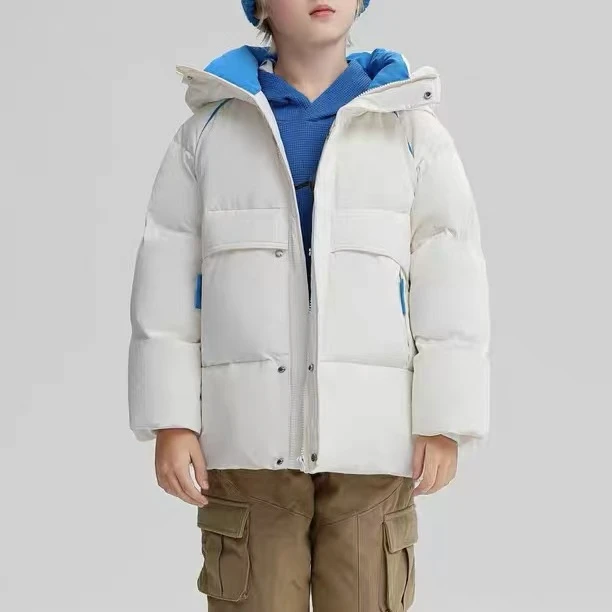 小静折扣~A969P 儿童三防面料连帽羽绒服（按身高拍，半码拍大）