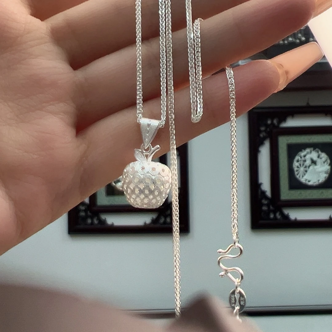足银无非金属无苹果项链