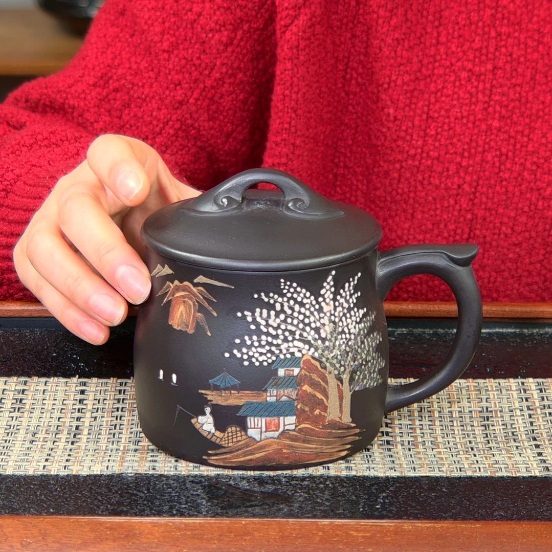 【闪购商品】绿泥茶杯高货放漏