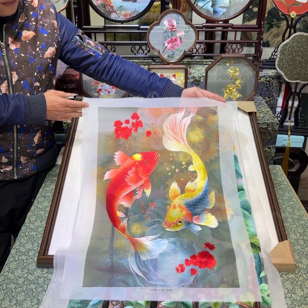 刺绣手工苏绣工艺制作技艺精湛