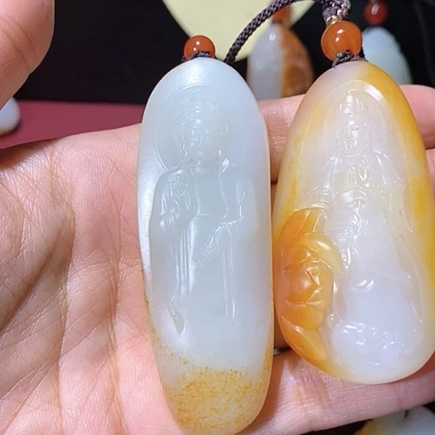【闪购商品】未镶嵌和田玉挂件九*鹿