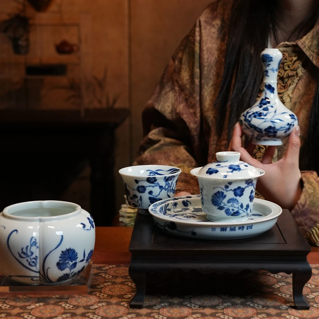 【直播价请咨询客服】雨后湛蓝系列 四时风雨梅兰竹菊 套组