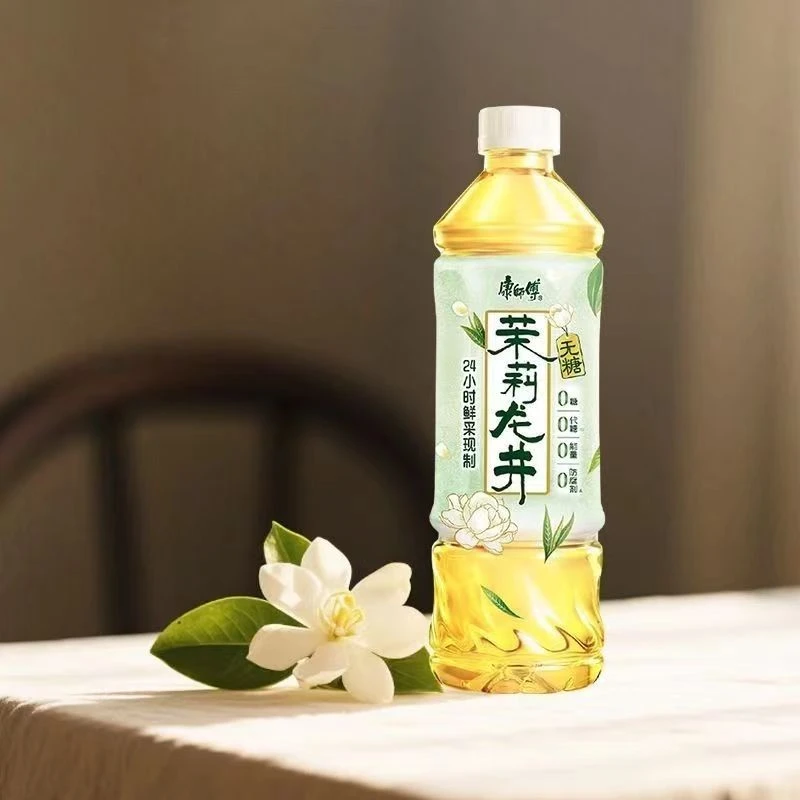 康师傅茉莉龙井500ML*15瓶新品无糖茶饮品新鲜健康整箱装