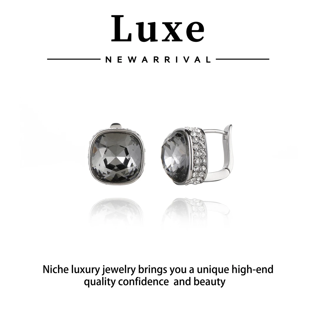 铜合金合成锆石耳饰 【 琴愿为你】时尚耳坠高端女耳环YE190880