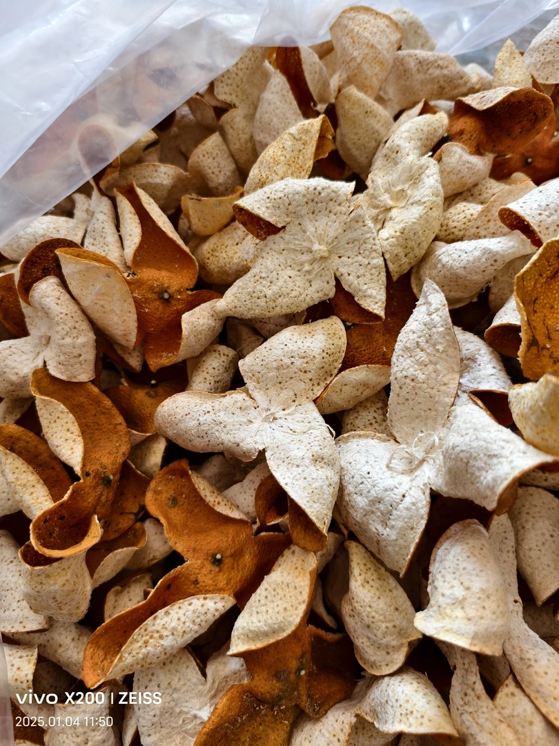 38年的老树陈皮，冬后大红老树皮（收藏级茶枝柑）