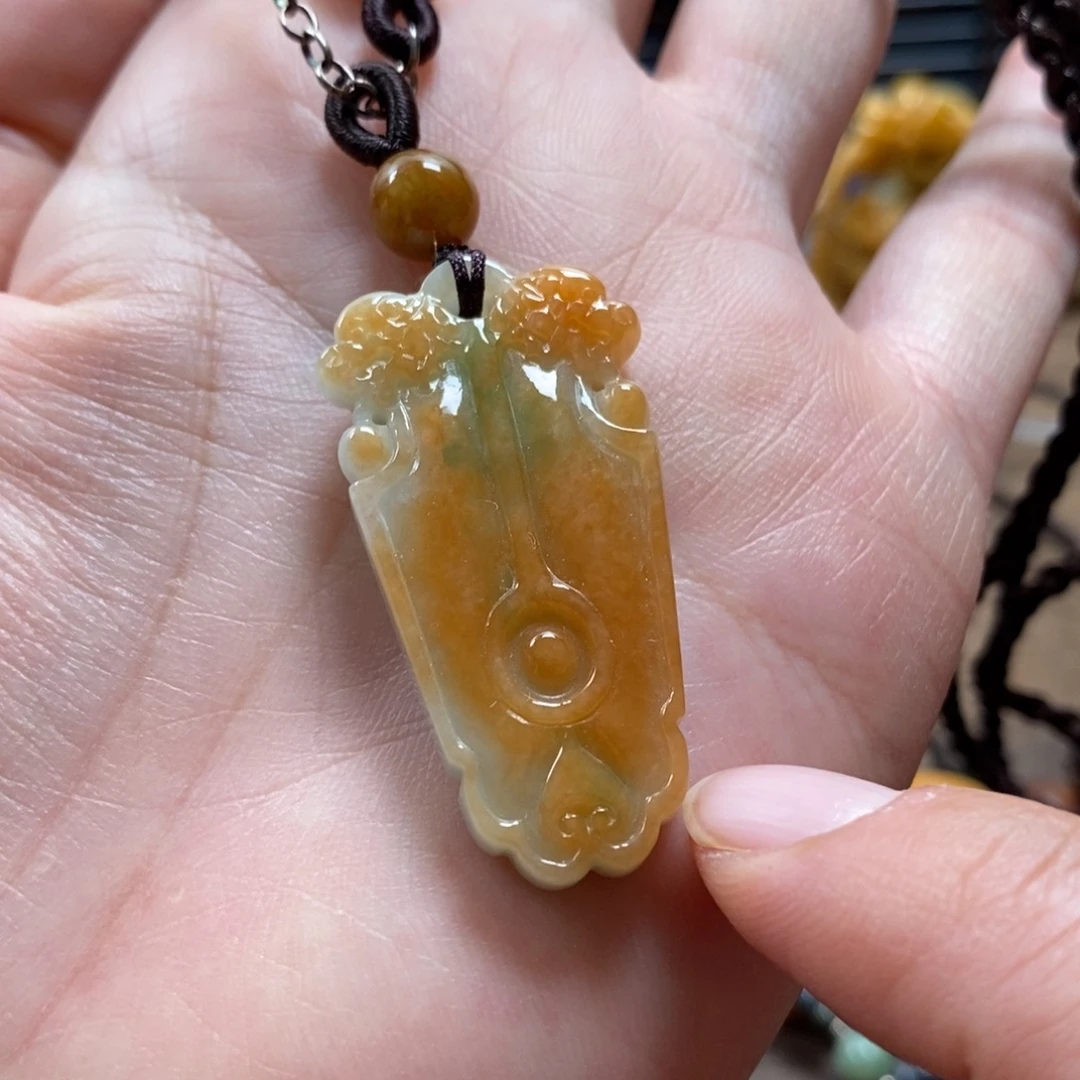 翡翠未镶嵌颈饰复古国风