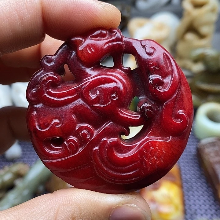 未镶嵌蛇纹石玉颈饰