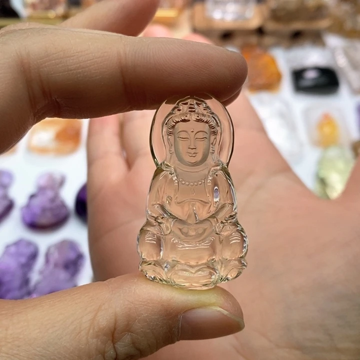 水晶颈饰未镶嵌春*定制