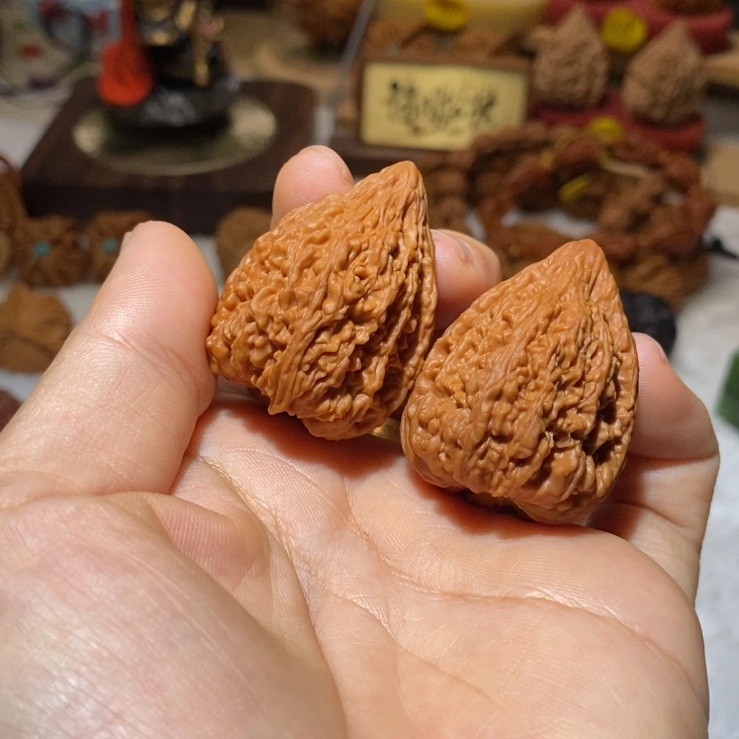 把件文玩核桃32尺全品蚂蚁纹塔尖