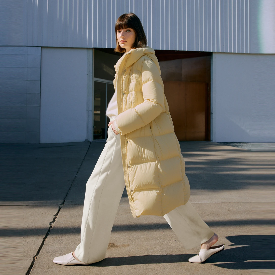 【明星同款】零感云朵贝茜妮90鸭绒羽绒服女2025年冬新款长款外套