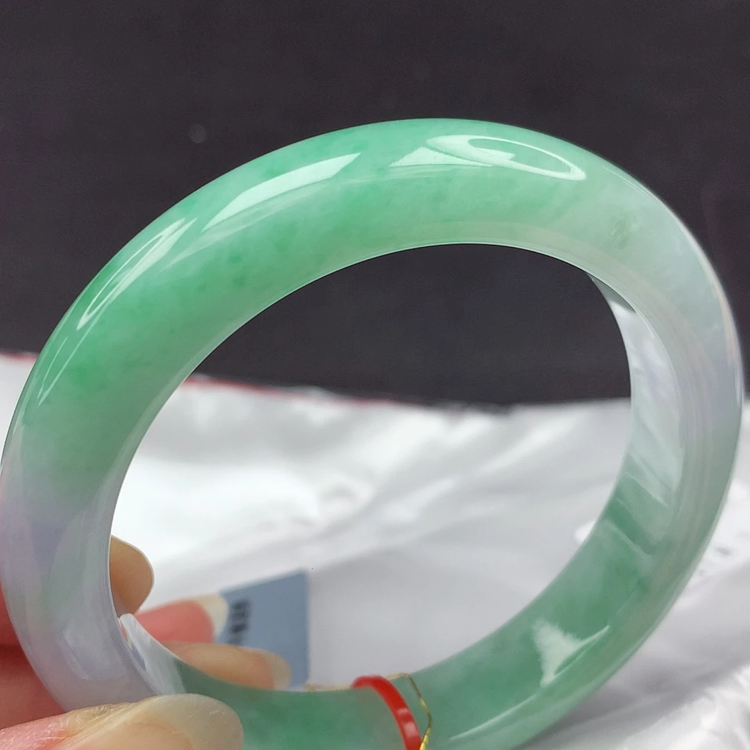 翡翠未镶嵌手镯5758圈705