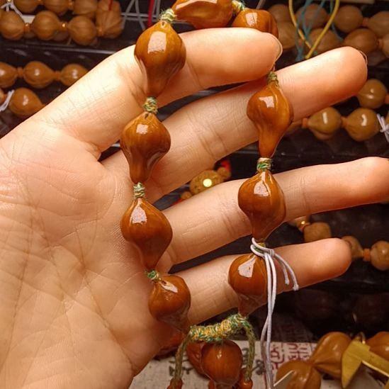 橄榄核手串/手链橄榄核手串三花铁核异形1.5