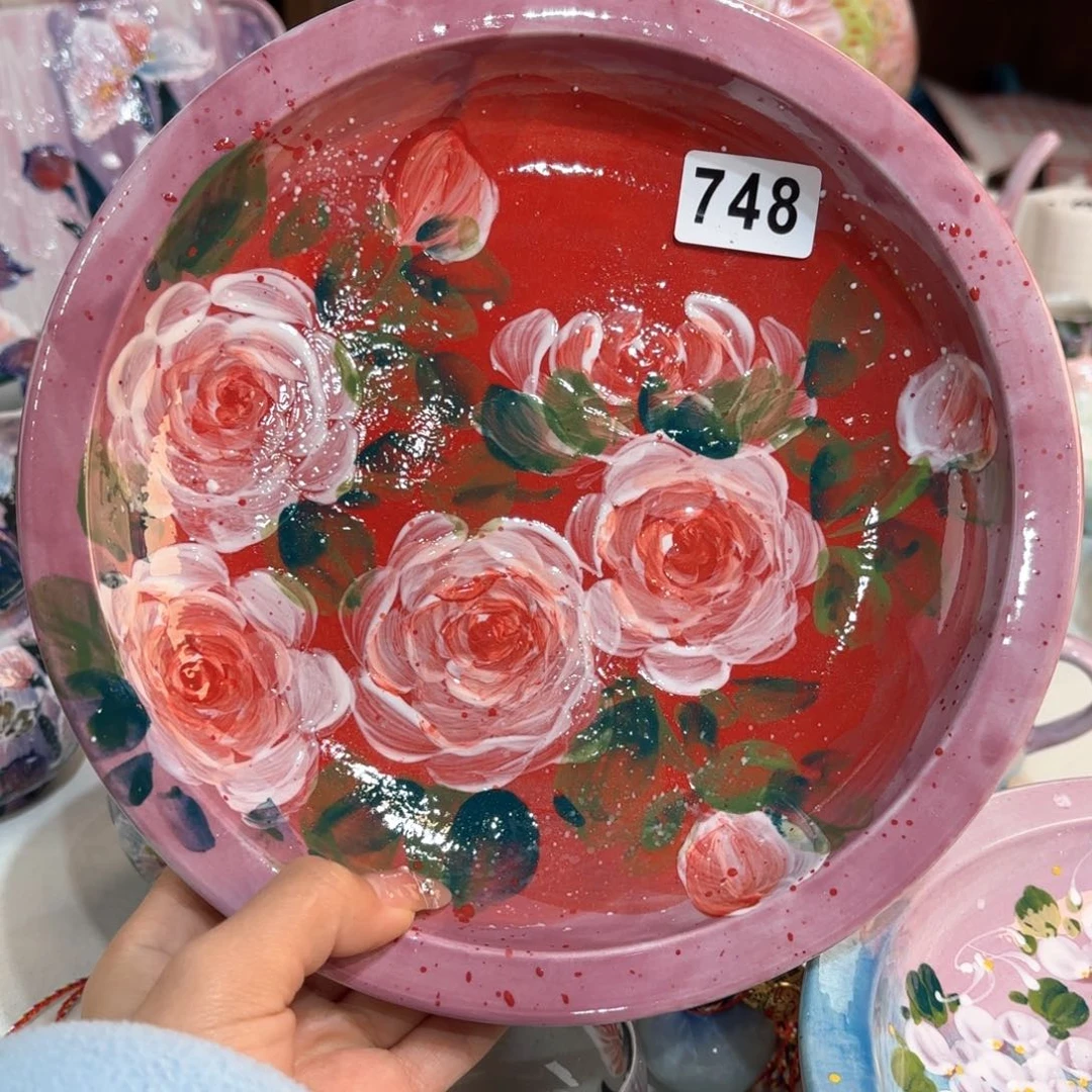景德镇手绘高温釉下彩陶瓷茶具