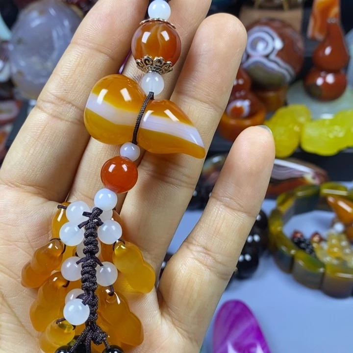 玛瑙/玉髓合金珠宝半成品