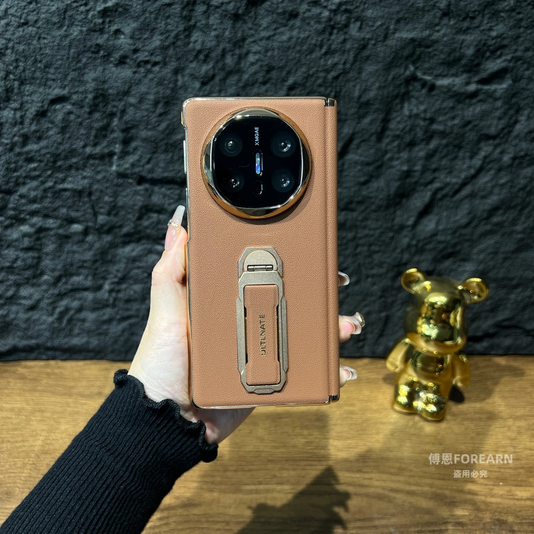 适用于华为matex6手机壳matex5手腕带支架ICL-AL10真皮matex3折叠