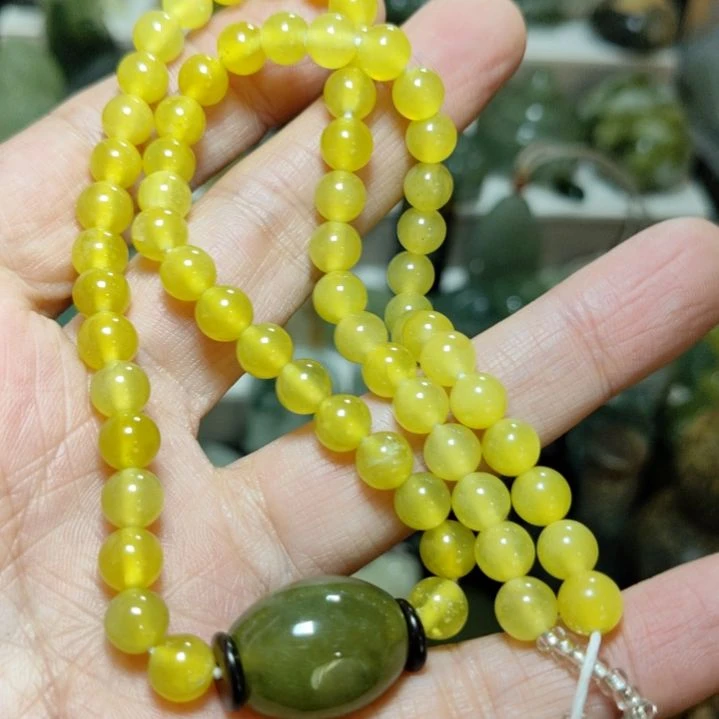 岫玉项链两用未镶嵌