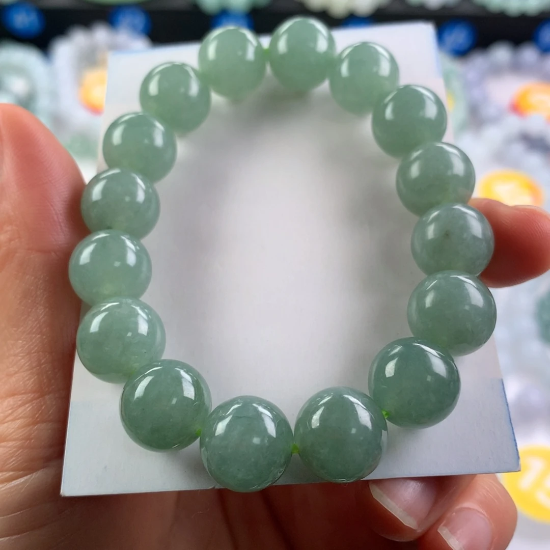 翡翠未镶嵌手链卡12.3
