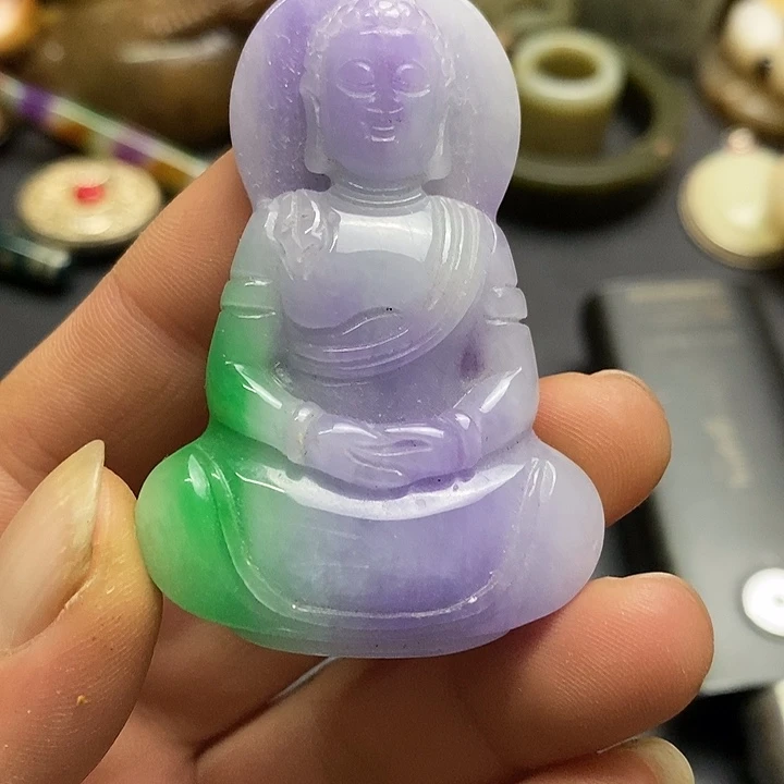 白玉菩提吊坠把件