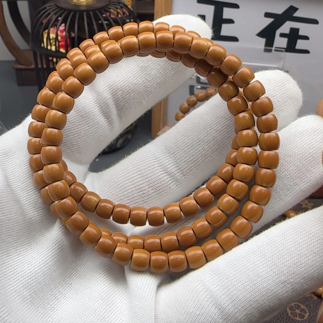 橄榄核手串福利老挝6.3mm单圈