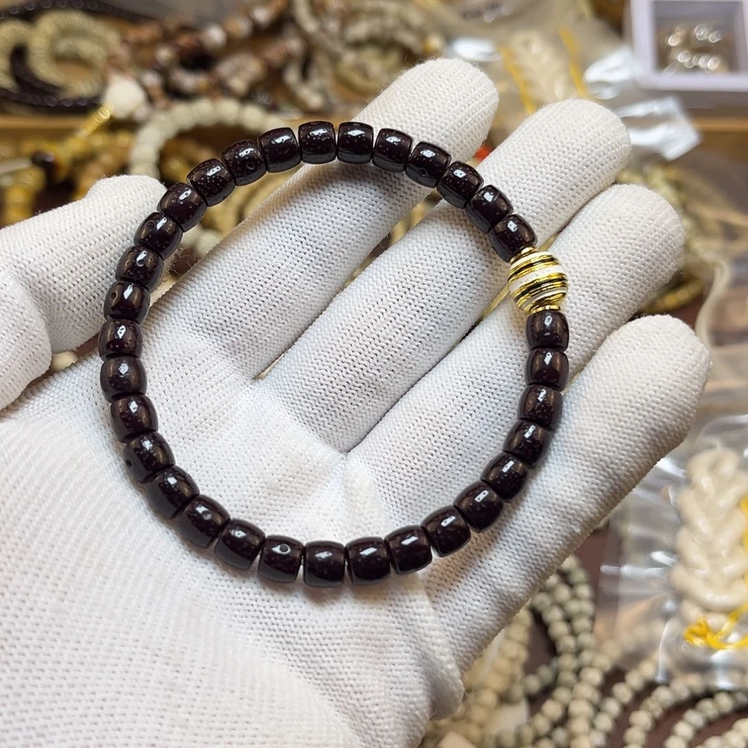 星月菩提手串7mm朱砂供珐琅丝配饰款