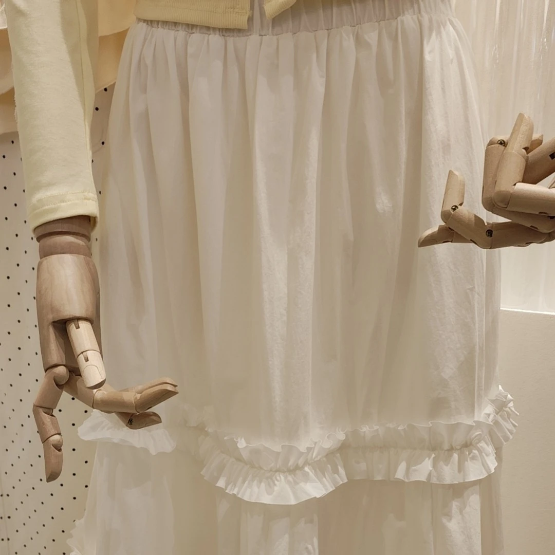 （NO退NO换）松紧腰宽松散摆可爱显瘦百褶伞裙半身长裙