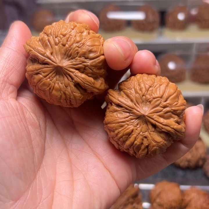 文玩核桃把件福利对 闷墩