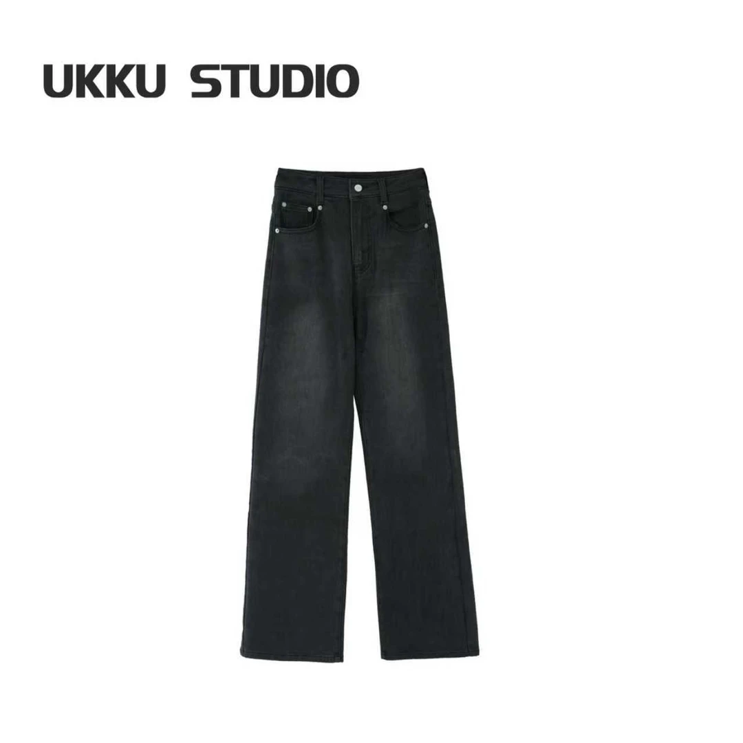 【姗姗】江南直筒灰牛仔裤 PTQPH00179