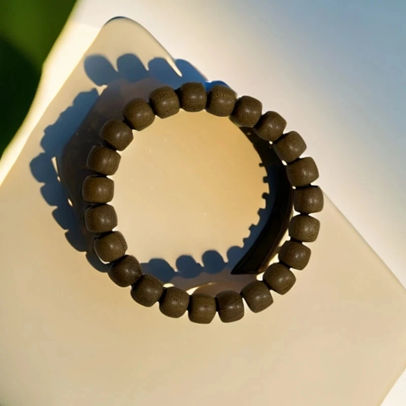 印度迈索尔老山檀香8x9直切单圈手串（多样性发其一）老山檀手串