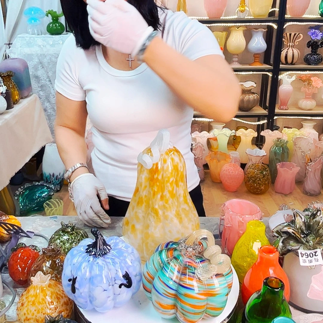 t***g琉璃俩瑕南瓜一个全品南瓜家悦琉璃工艺品