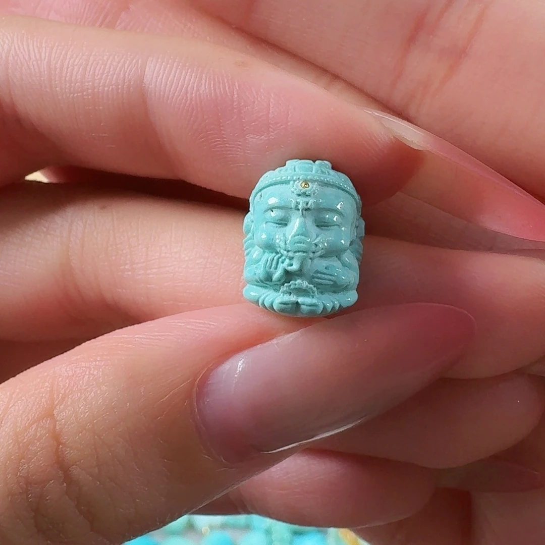 绿松石未镶嵌吊坠(不含链)小象神