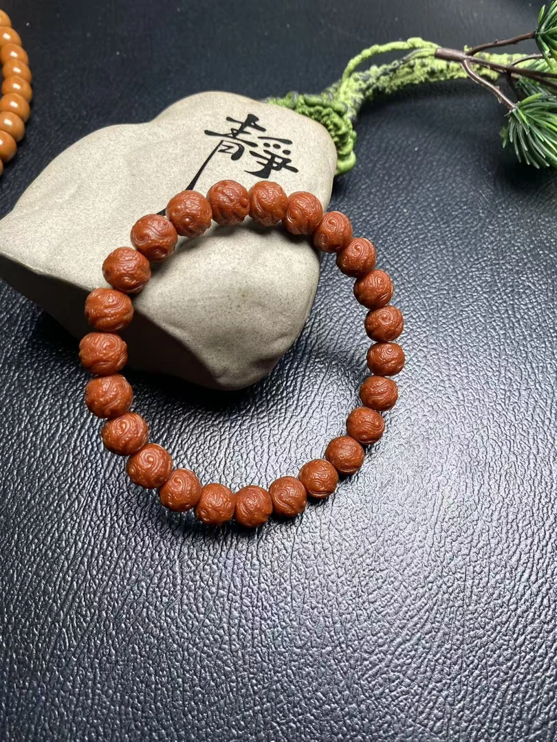 猴头核桃玉化小玄鸟手串