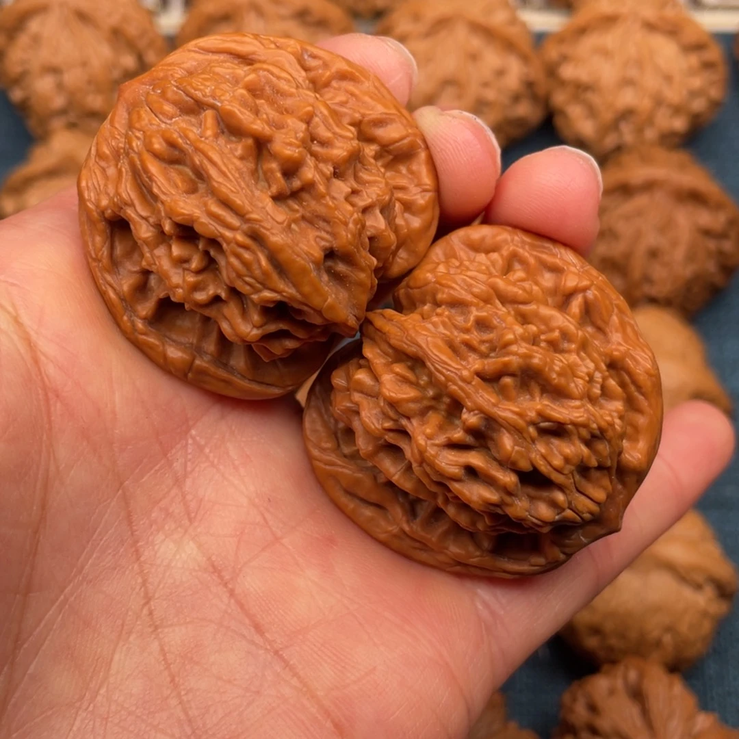 把件文玩核桃40狮虎兽