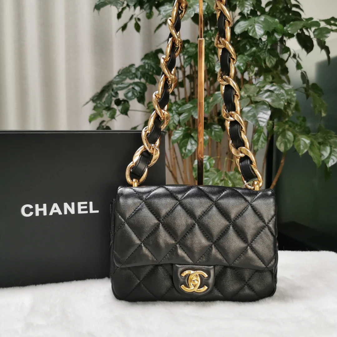 99新 Chanel/香奈儿 久泷/CF口盖包粗链条 12436991