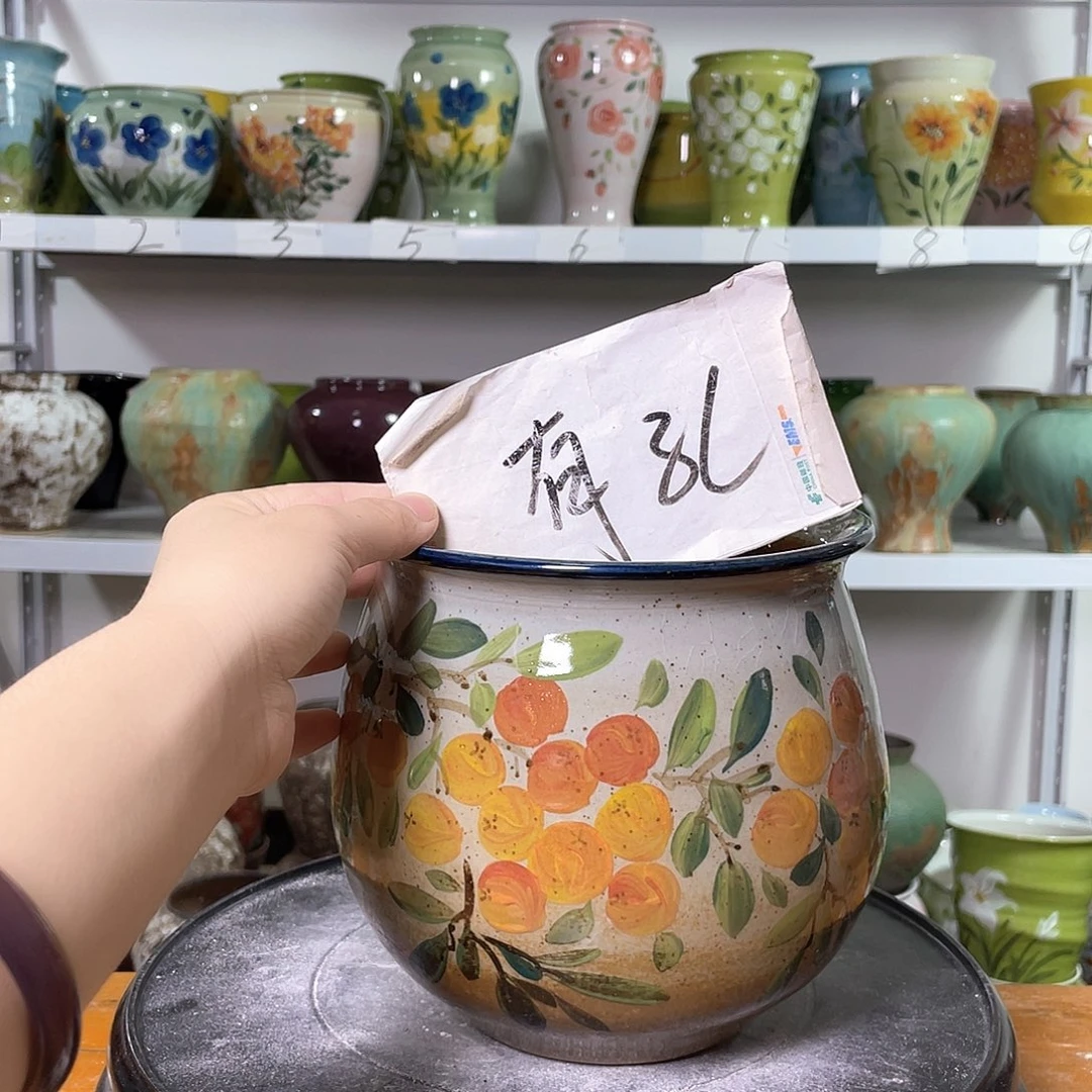景德镇陶瓷花盆花器暇256