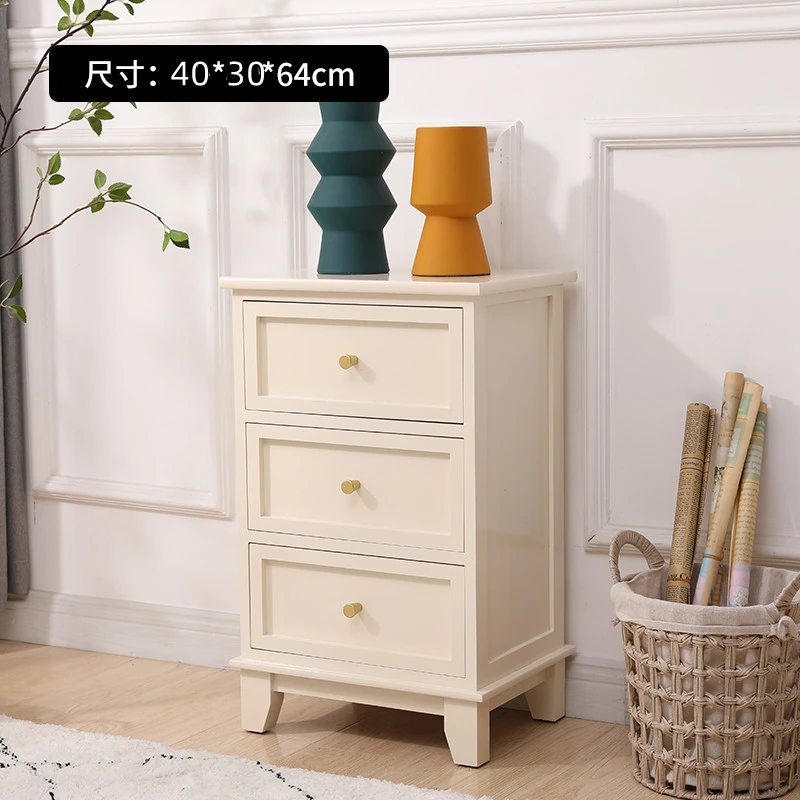 40*30*64cm斗柜实木卧室床头柜靠墙小柜子整体发货