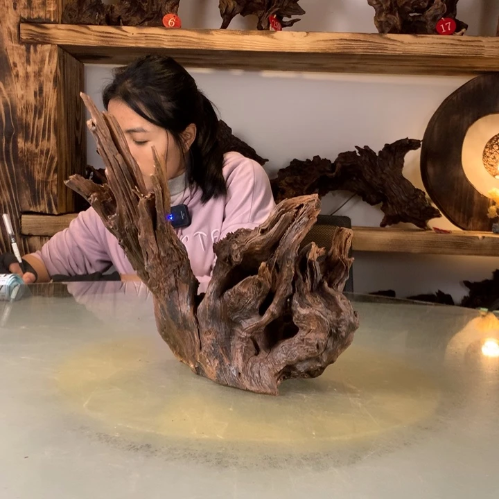 月***光天然的云南紫柚木会黄水