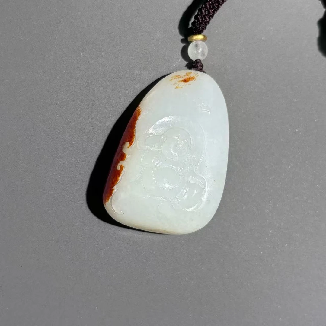 创汇和田玉弥勒佛