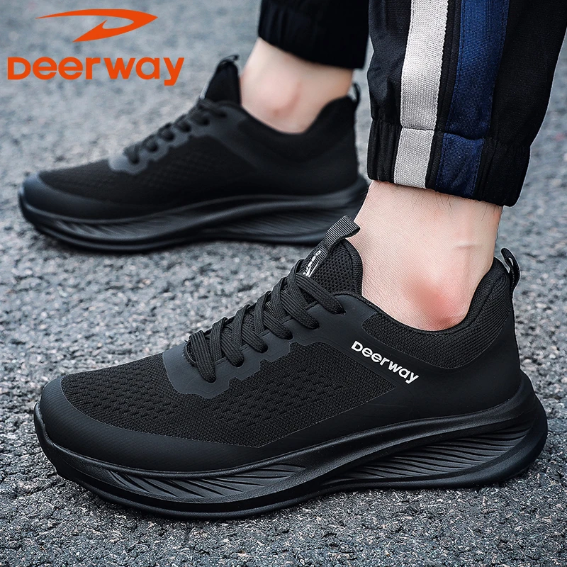 秋季新款减震透气跑步男鞋时尚男士特大号运动鞋