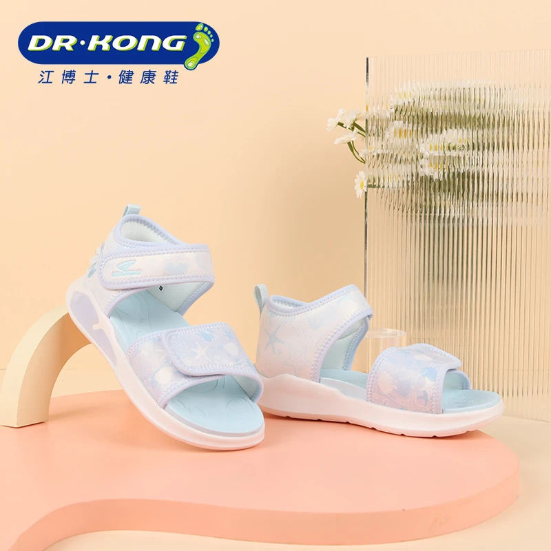 Dr.Kong/江博士童鞋夏季女童凉鞋露趾护踭轻便全接触凉鞋S1000815