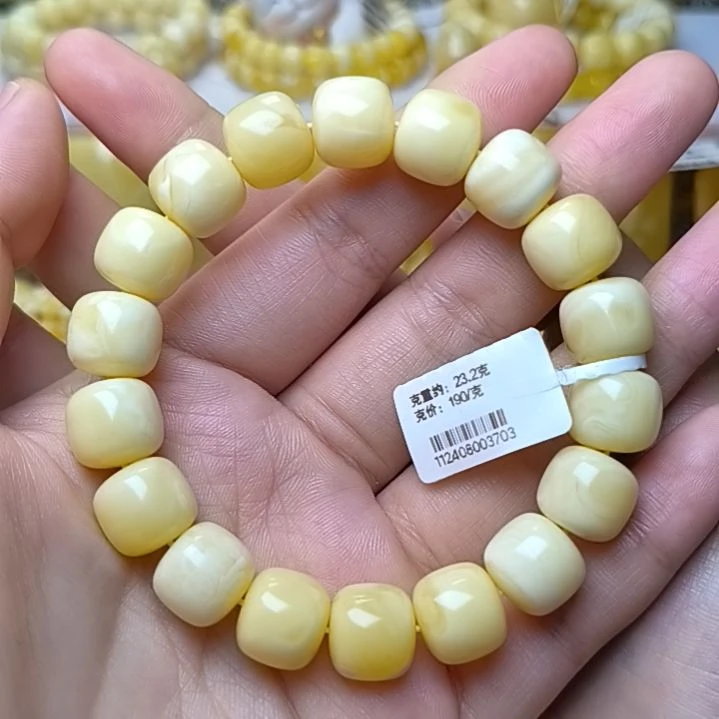 未镶嵌蜜蜡手串12加老型手串