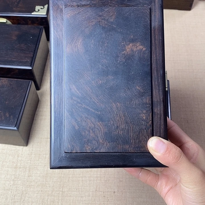 木紫光檀收纳盒一物一拍