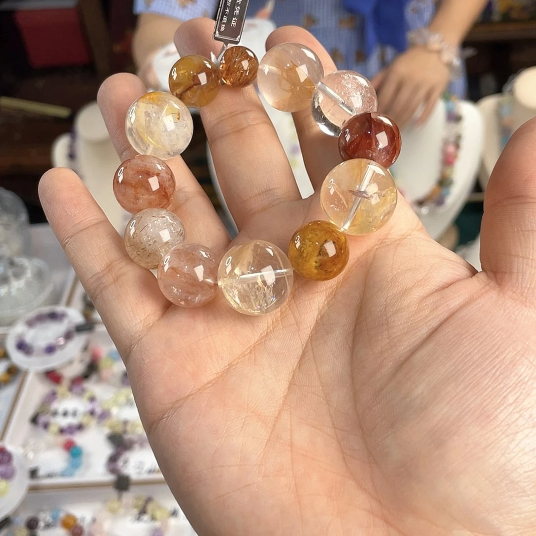 银S925镀金镶嵌手链水晶