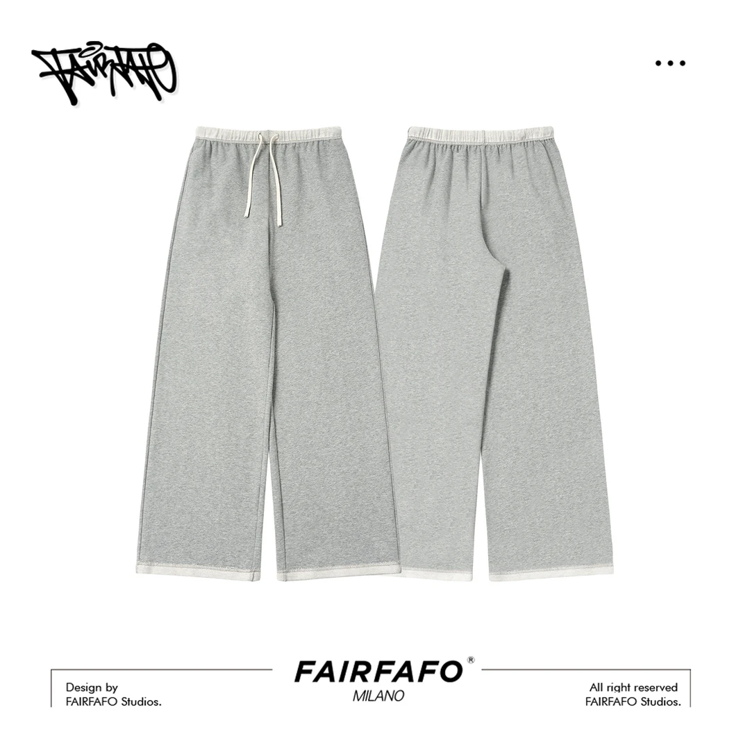 【抽绳休闲长裤】KZCL59112秋冬设计感休闲宽松户外舒适垂感长裤