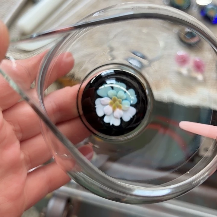 手工艺品玻璃玻璃茶器依然双生莲➕茶漏