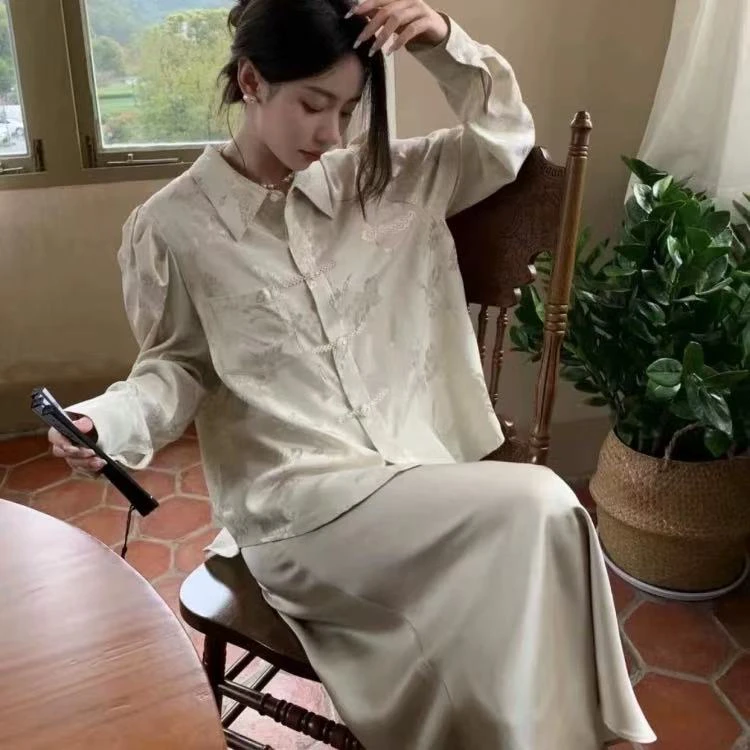 【欧洲站】慢江南珍珠衬衫