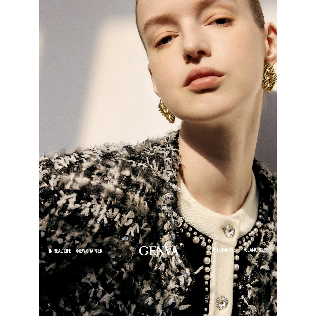 玖着“暮光之城”法国空运JT奢牌同源羊毛格雷系真丝内里香风外套