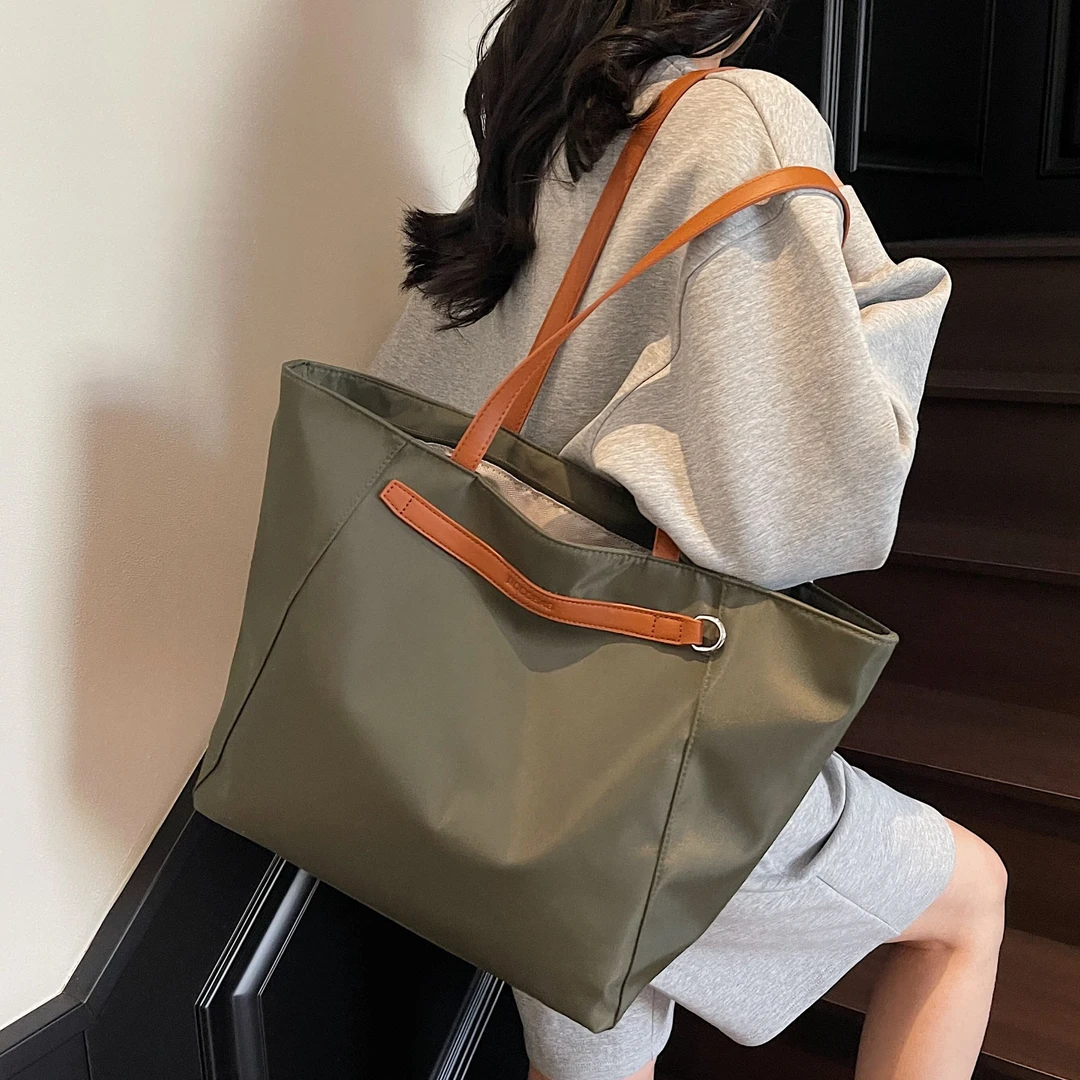 可套拉杆休闲旅行托特包女大容量上课通勤单肩包运动健身包妈咪包