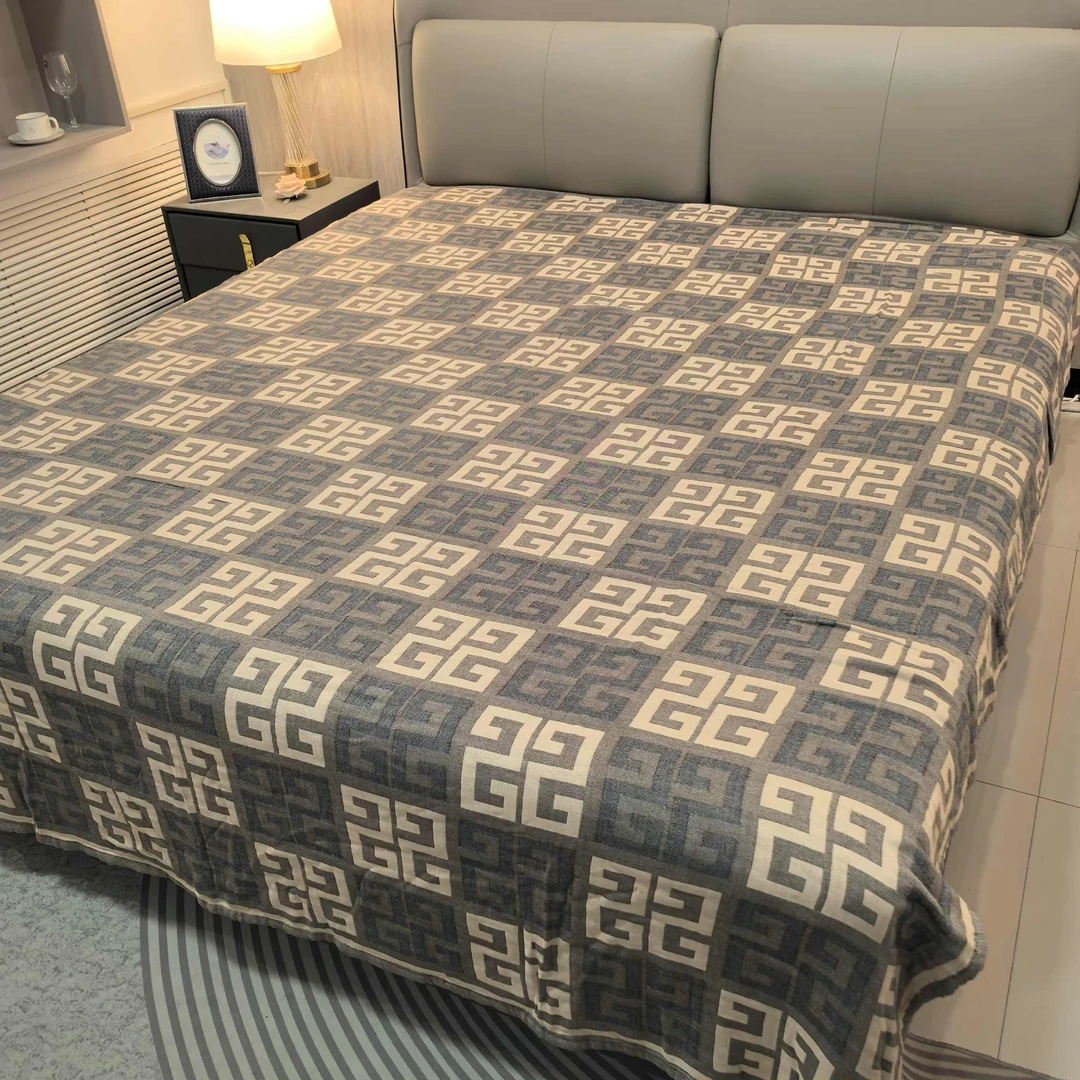 【回字格】200*230cm纱布全棉毛巾被舒适双面多功能床盖四季可用